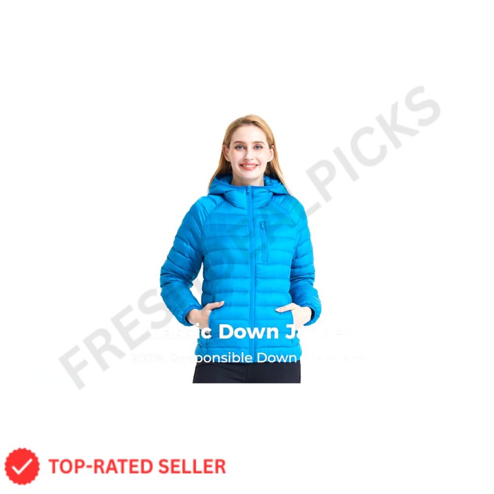 Packable Down Jacket Lightweight Puffer Hooded Wi… - image 7